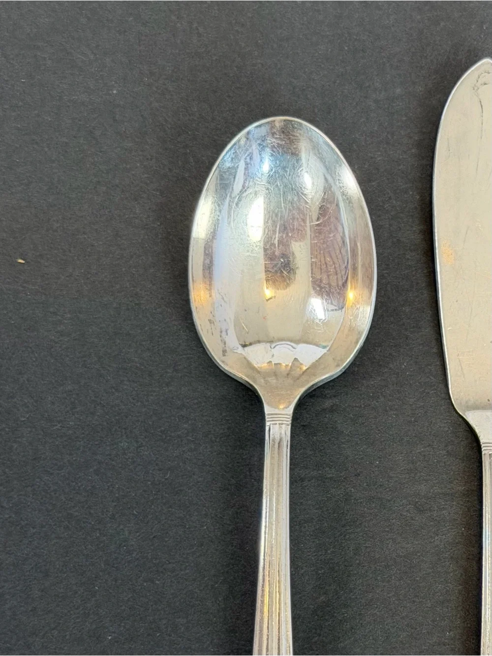 Oneida Community Coronation 1936 Sugar Spoon & Master Butter Knife Silverplate